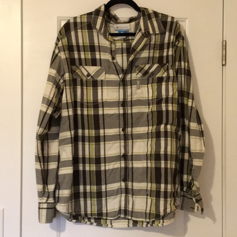 Plaid Columbia button down